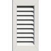 Ekena Millwork Vertical Gable Vent Functional, PVC Gable Vent w/ 1" x 4" Flat Trim Frame, 16"W x 18"H GVPVE16X1801FUN